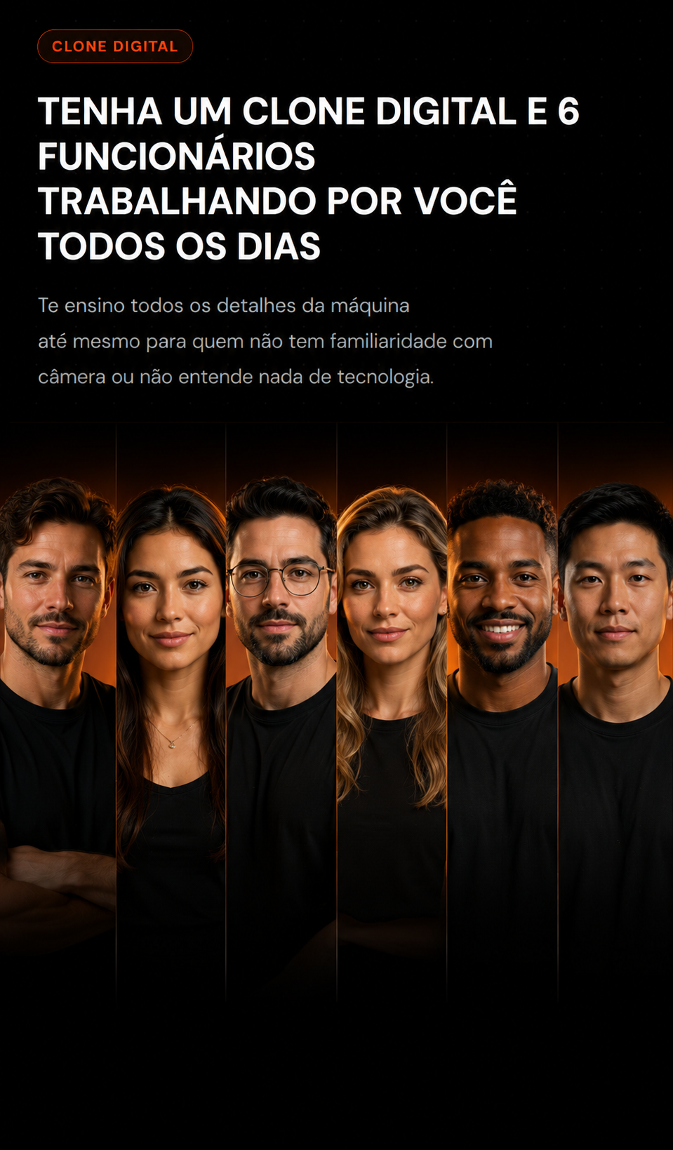 Clone digital e funcionários virtuais